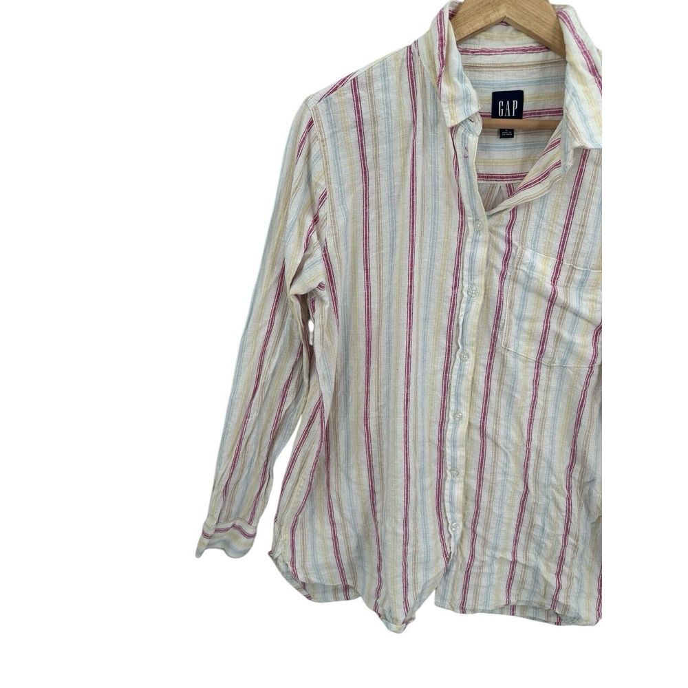 GAP Multicolor Striped Button Down Shirt - Picture 10 of 11